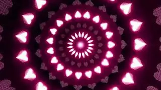 Red glowing hearts background loop 4k ❤️ Red aesthetic live wallpaper ✨ Psychedelic TV screensaver