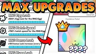 I Got MAX RNG UPGRADES And GOT THE RAREST RNG PET In PET SIMULATOR 99!