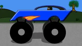 Monster Truck Word Crusher Part 4 - Race Car Truck