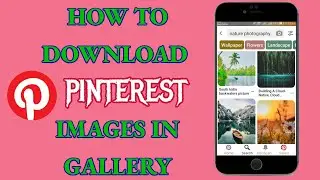 How to Download Pinterest Images in Gallery |Pinterest download images|