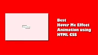 Best Hover Me Effect animation using HTML  CSS in 2021 | | Mr.Project Designer