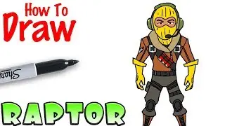How to Draw Raptor | Fortnite