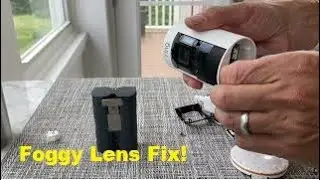 Foggy  Lens fix for a Ring Stick up Camera