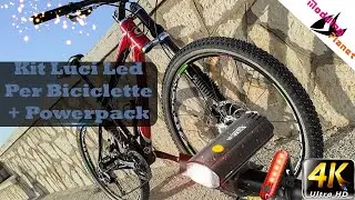 Kit Luci Led Per Biciclette + Powerpack