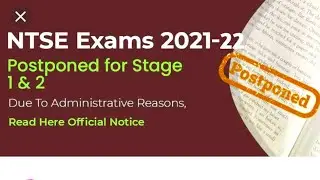 NTSE 2021 Exam Postponed? Find Out the New Dates Now!! online exam centre
