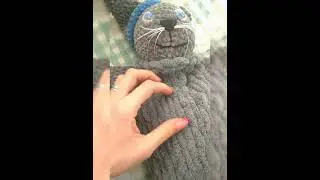 Игрушка - пижамница из Ализе пуффи плюшевой пряжи