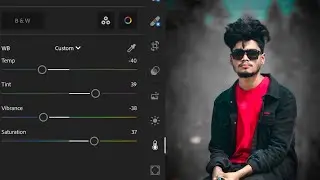 Black and grey effect Lightroom photo editing//preset download free//