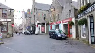 Short walk in the centre of Lerwick, Shetland before boarding the ferry