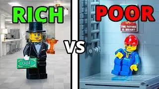 Rich vs Poor LEGO Apocalypse Fallout Bunker
