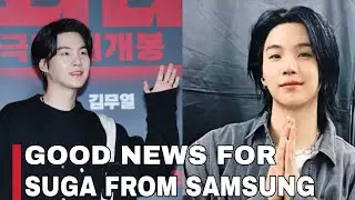 BTS's Suga Returns As A Samsung Model Amidst Speculations Of Being Dropped As Ambassador #bts #suga