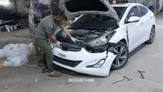 Restoration Crashed Car Full Process | Fender | Bumper | A - Pillar #mechanic #restoration #crashed