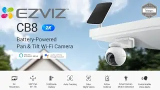 EZVIZ CB8 2K WiFi Outdoor Surveillance Camera on Battery & EZVIZ Solar Panel - Unboxing