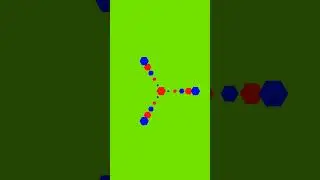 Hexagon animation on green screen background video #animationart #art #animationstyle