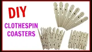 DIY Clothespin Coasters ~ Another Coaster Friday ~ Craft Klatch  ~ How To