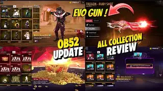 OB52 UPDATE ALL COLLECTION REVIEW | BUNDLES, WEAPONS, EMOTES & BOOYAH PASS BUNDLE