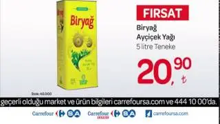 CarrefourSA HaftaSonu İndirimi - Biryağ ve Baldo Pirinç Reklamı