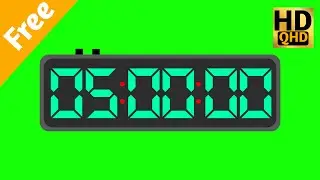 5 Minute Countdown Green Screen ।। No Copyright 