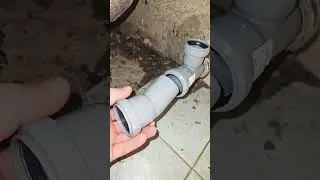 How to connect plastic sewer pipes.