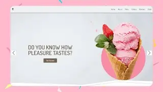 How To Build Responsive Restaurant Website Using HTML CSS And JavaScript | Ice Cream website