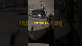 Miami wind storm rocks the marina! #miami #storm #wind