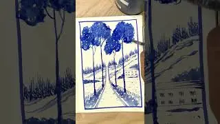 Watercolor studies - Path to the house.