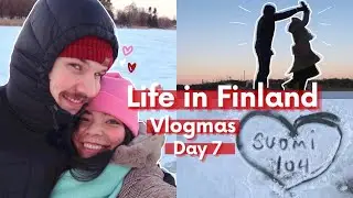 Walking on a frozen sea in Helsinki-Vlogmas Day 7🎄❄️🎁 |🇲🇲 🇫🇮