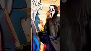 Ghostface Deluxe from Scream Movie Animatronic at Spirit Halloween! 👻 #Shorts