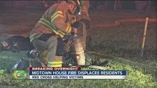 Midtown house fire displaces Tulsa family