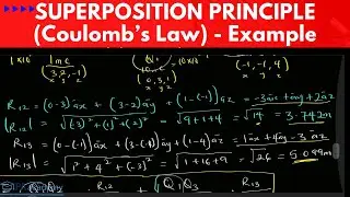 Solved Problem on Coulomb's Superposition Principle. How to Find the Electric Force on a Charge