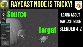 Raycast node is a bit tricky! - Blender 4.2 Geometry node Tutorial