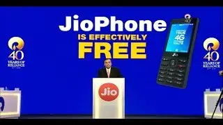 Mukesh Ambani Launches Jio 4G VoLTE Feature Phone at Reliance 40th AGM