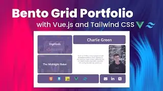 🚀 Create a Stunning Bento Grid Portfolio with Vue.js & Tailwind CSS! 🎨💻 | Step-by-Step Guide