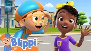 On A Train!  | Blippi and Meekah Podcast | Educational Videos For Kids