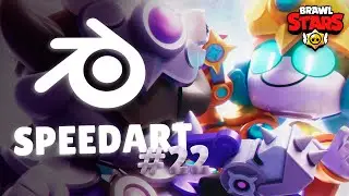 SPEEDART #22 - Angel Larry and Lawrie | Brawl Stars Blender