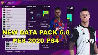 NEW DATA PACK 6.0 OPTION FILE PES 2020 PS4