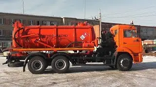 Автоцистерна для сбора конденсата нефти АКНС-10 на шасси КАМАЗ 65115-773081-42