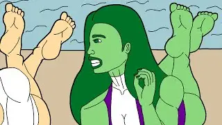 SHE-HULK POWER GIRL FEET MOMMY GIANTESS MUSCLE BOOBS GROWTH UNAWARE POV CITY ATTACK CRUSH