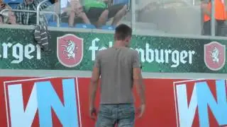 Polski kibic na meczu w Austrii