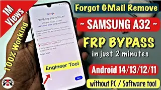 All Samsung A04/A05/A05s/A13/A14/A23/A32 || FRP Bypass 👌 Google Account Unlock || ADB Fail