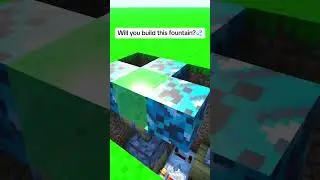 💦Working Minecraft Fountain! #minecraft #shorts
