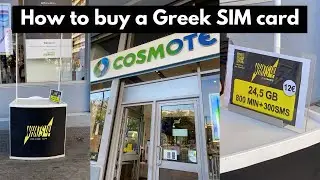 How to buy a Greek SIM card as a tourist | Cosmote What’s Up Athens Greece