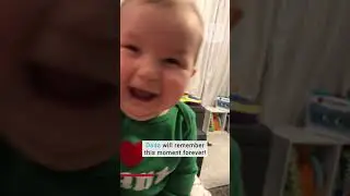 Baby Girl Excitedly Says Her First Word When She Sees Dad