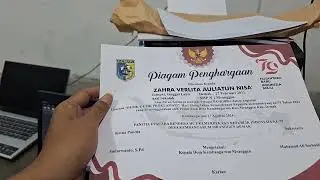 EPSON L3210 | CETAK PIAGAM PENGHARGAAN HUT RI KE-79 BORDERLESS
