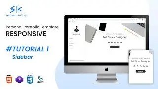 Tutorial ( Part 1 - Sidebar ) |  Personal Portfolio Template Website HTML, CSS, Bootstrap, JQuery