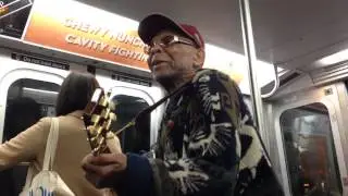 Authentic Blues Singer  on NYC Subway