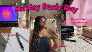 SUNDAY STUDY VLOG| study motivation + tips/how to achieve your study goals