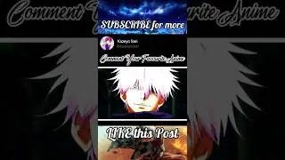 Comment your Favourite Anime | #anime #edit #shorts