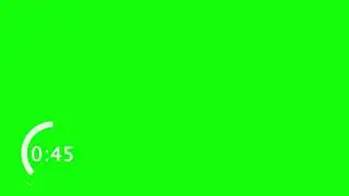 2 minute Count Down circular timer HD [Green screen] FREE