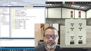 Structured Text PLC Programming - Traffic Lights; Professor Murray