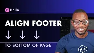 Align FOOTER TO BOTTOM of page in Elementor | CSS Tutorial